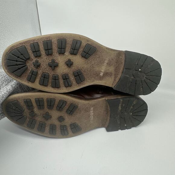 Madden Dylan Brown Lace Up Combat Cap Toe Leather Boots Mens Shoe Size 10 - Picture 15 of 15